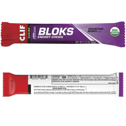 CLIF BLOKS Energy Chews: Mountain Berry