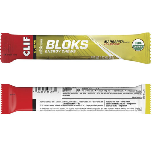 CLIF BLOKS Energy Chews: Margarita (with 150mg of sodium)