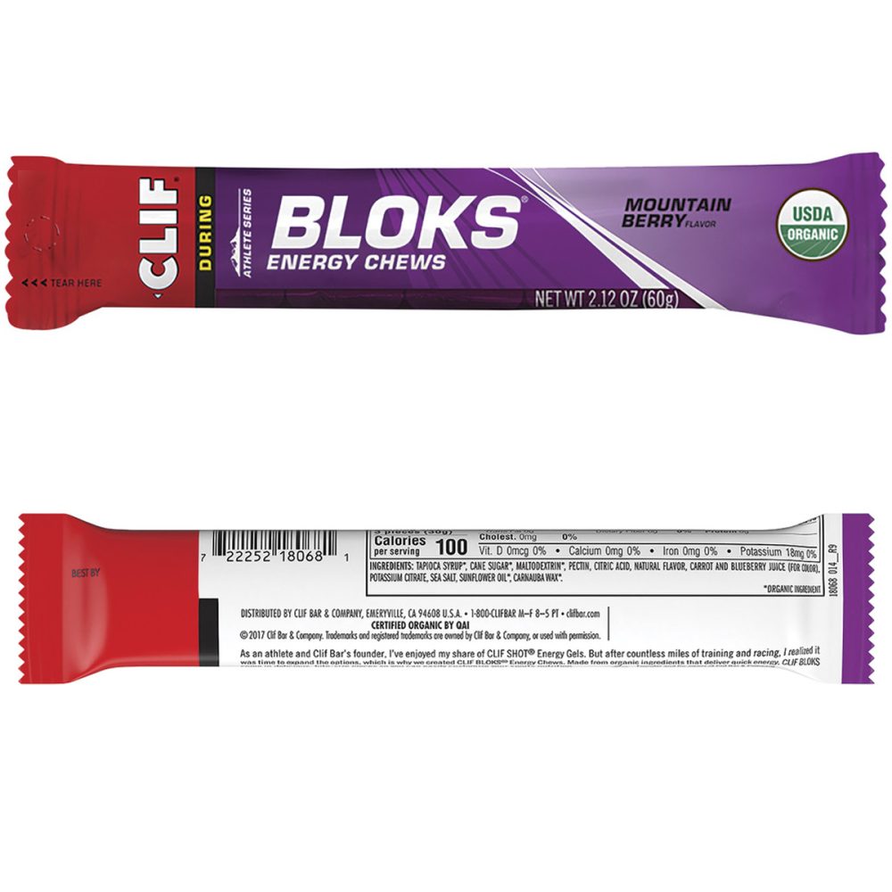 CLIF BLOKS Energy Chews: Mountain Berry