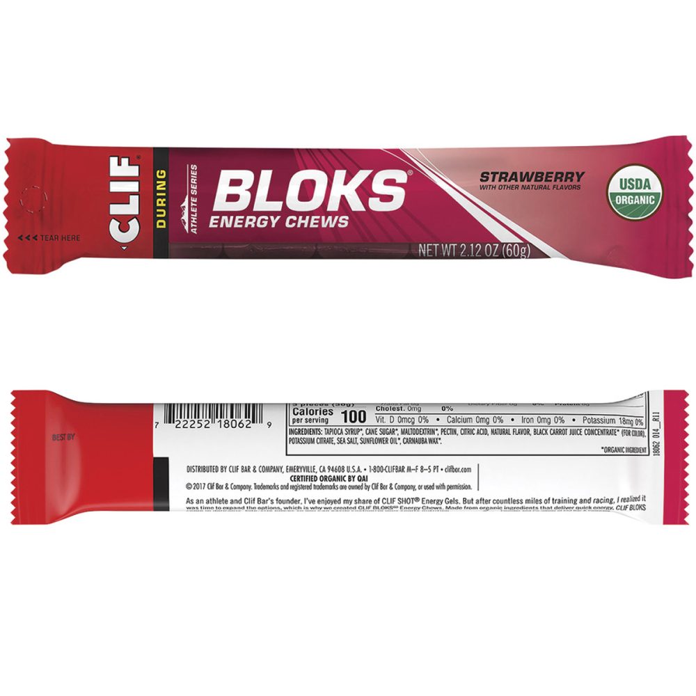 CLIF BLOKS Energy Chews: Strawberry