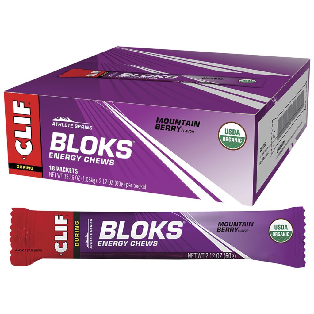 CLIF BLOKS Energy Chews: Mountain Berry